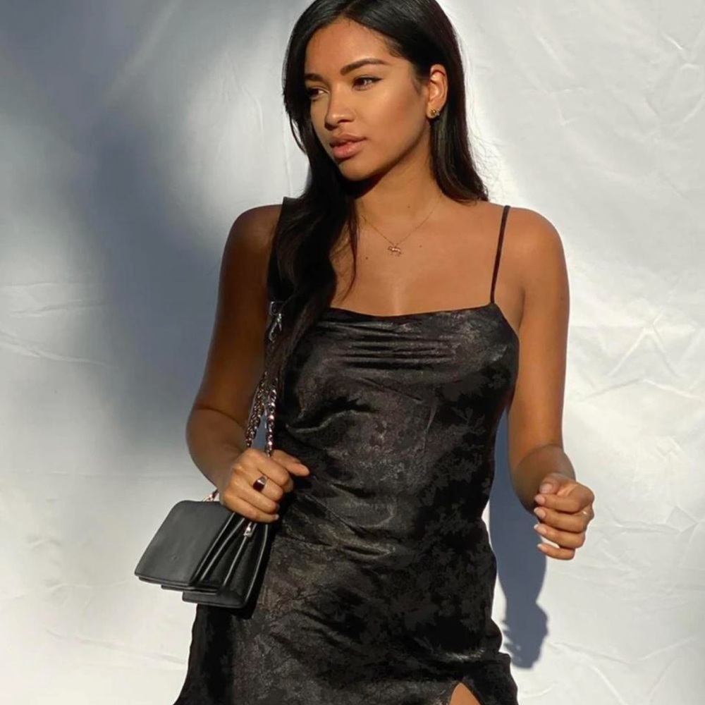 Black princess Polly mini dress
Size: 8